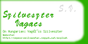 szilveszter vagacs business card